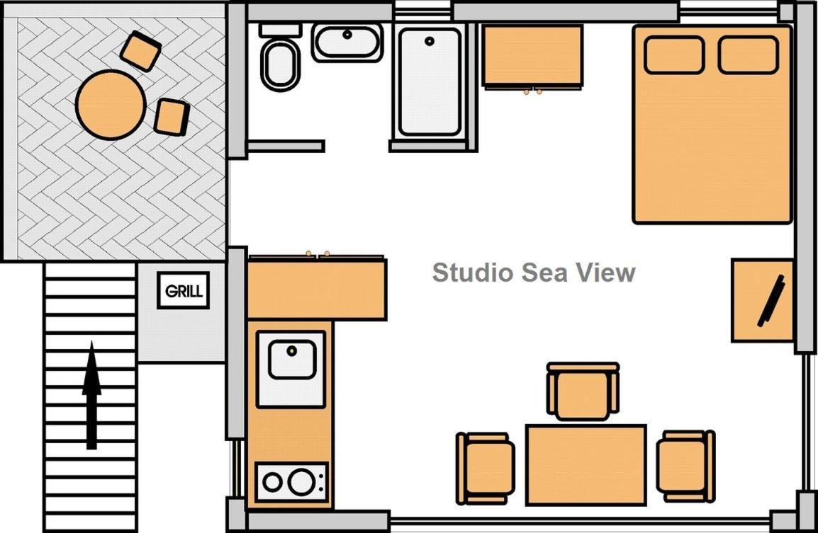 Studio Sea View Borik Rovigno Esterno foto